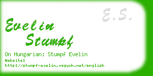 evelin stumpf business card